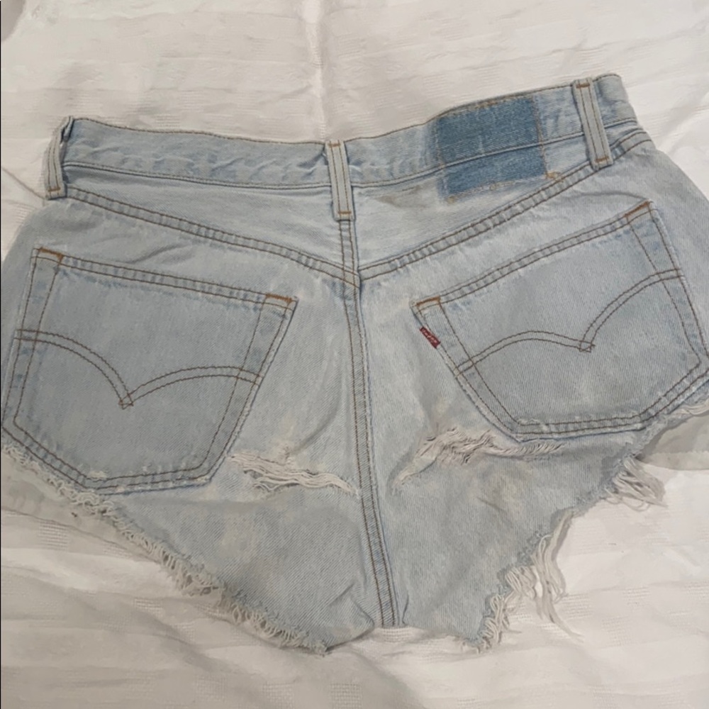LEVI CUT OFF SHORTS WITH PATCHES - Picture 2 of 3
